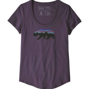 Patagonia Women’s Fitz Roy Bear Organic Scoop T-Shirt